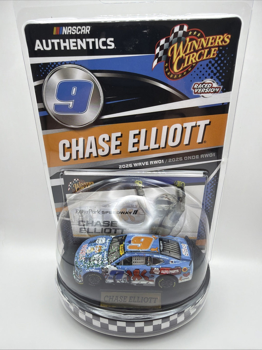 NASCAR Authentics 2026 Chase Elliott Winners Circle Echo Park Win Raced Car #9