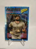 2025 Topps Heritage Fernando Tatis Jr Blue Sparkle Refractor Padres SP #322