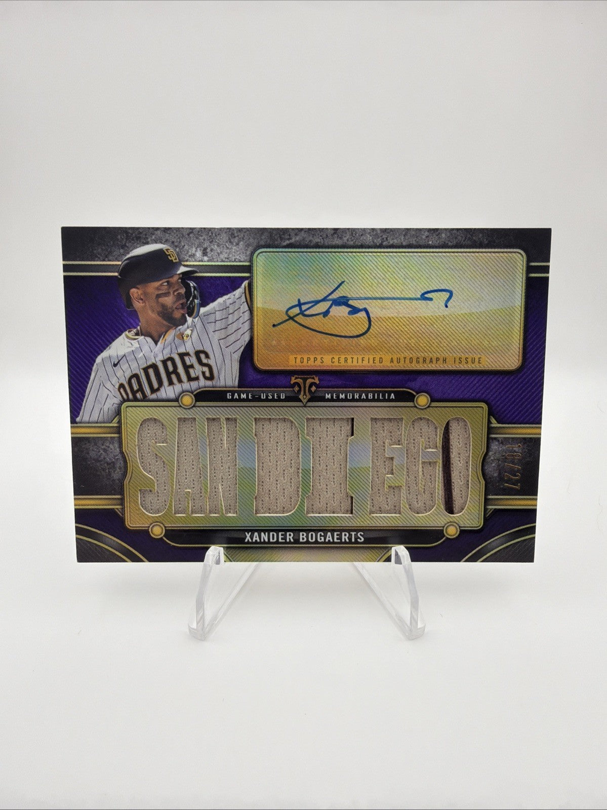 2024 Topps Triple Threads Xander Bogaerts Patch Auto /27