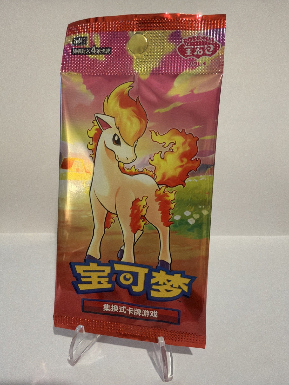 Pokemon Gem Pack Vol. 4 Ponyta Art Booster Pack Simplified Chinese Sealed CBB4C