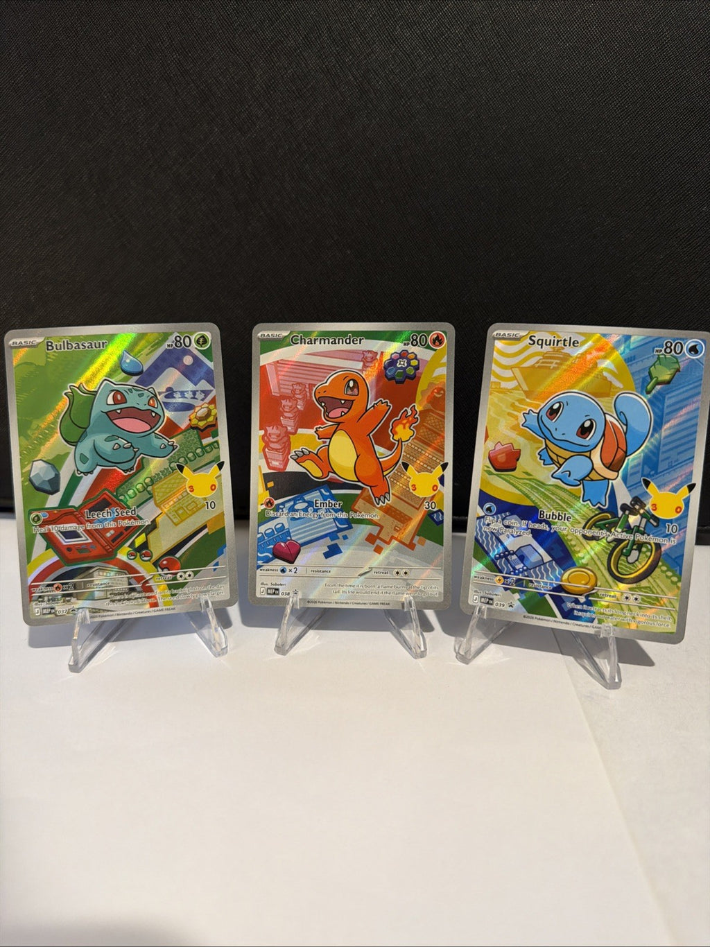 Pokemon First Partner Series 1 Bulbasaur Charmander Squirtle Promo Set