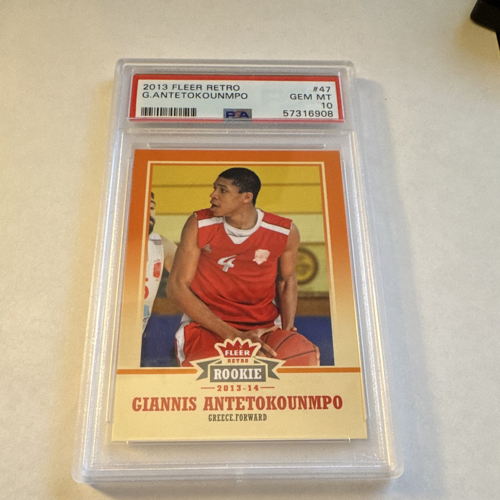 2013 Fleer Retro Giannis Antetokounmpo #47 PSA 10 Gem Mint Rookie RC