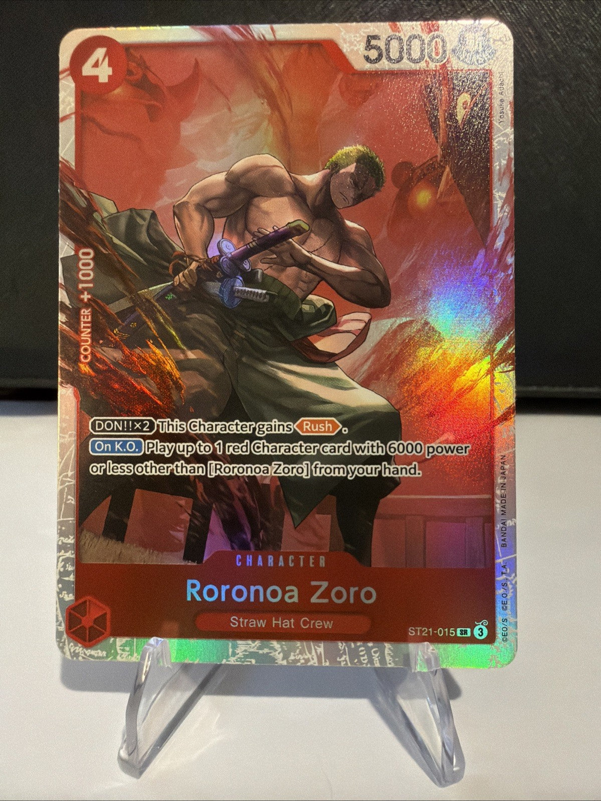 Roronoa Zoro (Parallel) ST21-015 Starter Deck EX: Gear 5 Foil