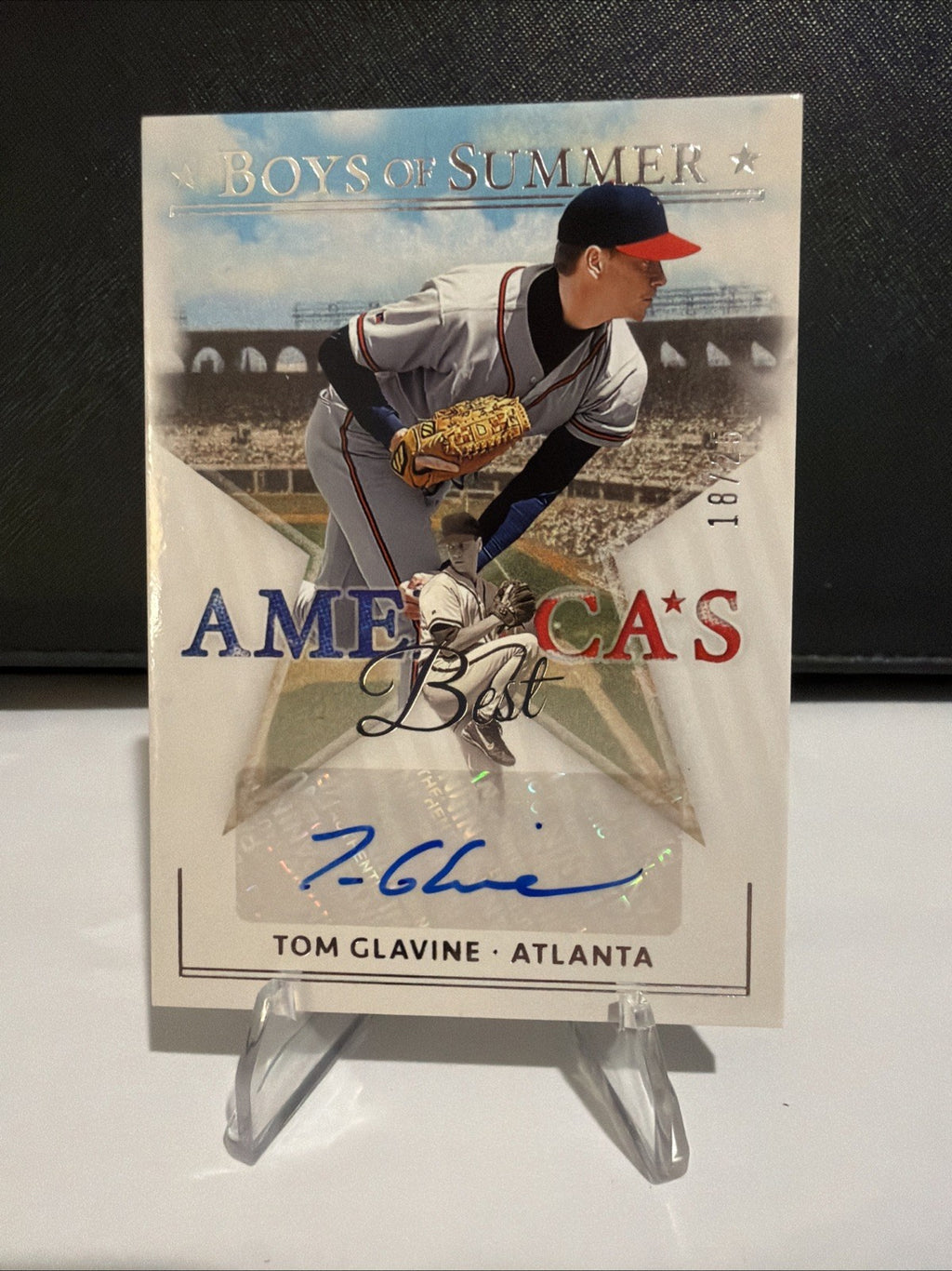 2024 Panini Boys of Summer Tom Glavine America’s Best Auto /25 Braves HOF