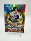2021 Topps Chrome - Prismic Power Freddie Freeman #PP-8 Gold Refractor /50