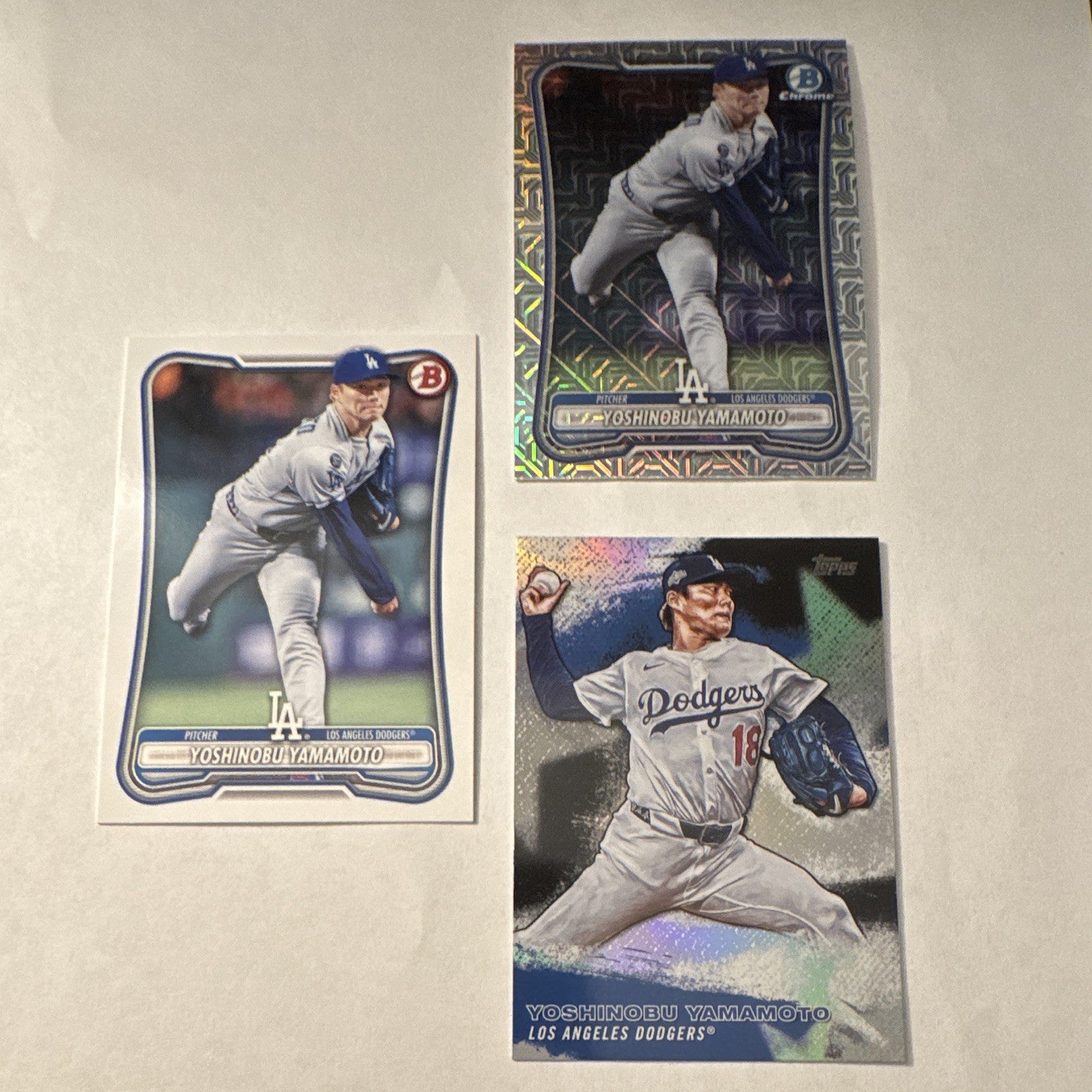 2025 Topps Bowman Shohei Ohtani Yoshinobu Yamamoto 7 Card Lot Mojo Dodgers