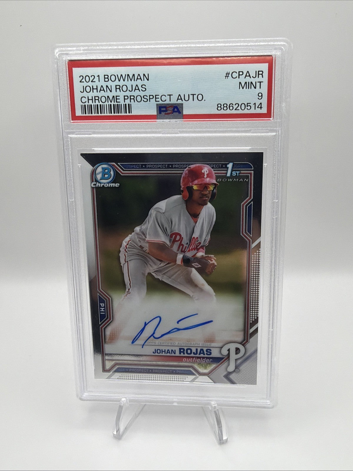 2021 Bowman - Chrome Prospects Autographs Johan Rojas #CPA-JR (AU, RC)