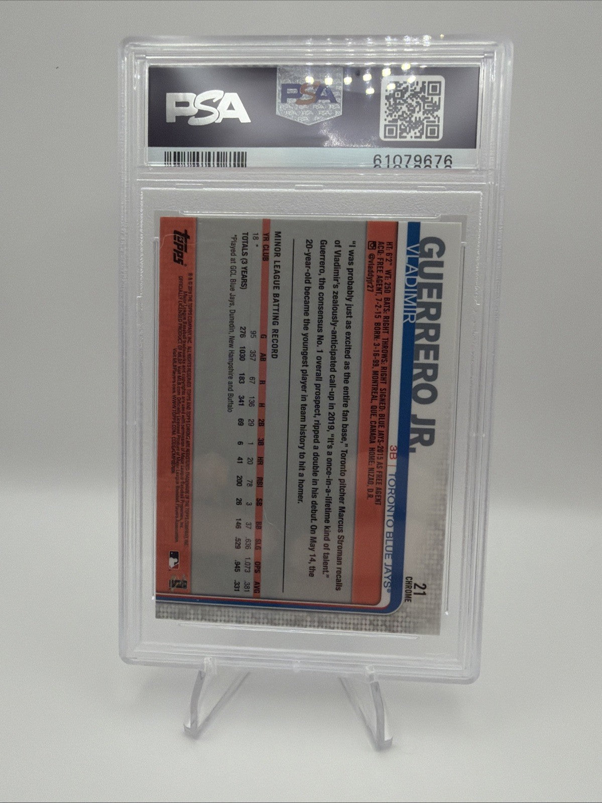 2019 Topps Chrome Update Series - Vladimir Guerrero Jr. #21 (RC)