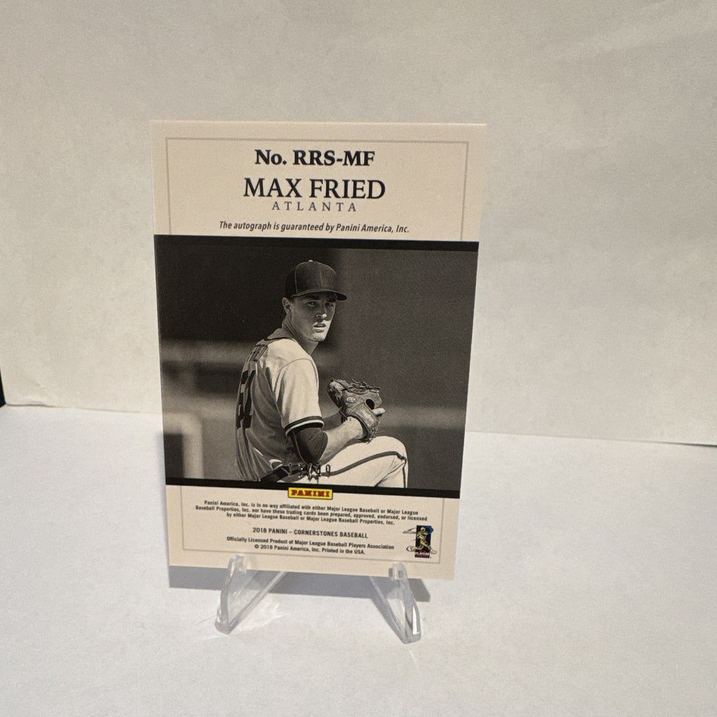 Panini 2018 Cornerstones Max Fried Atlanta Braves Rookie Auto RRS-MF