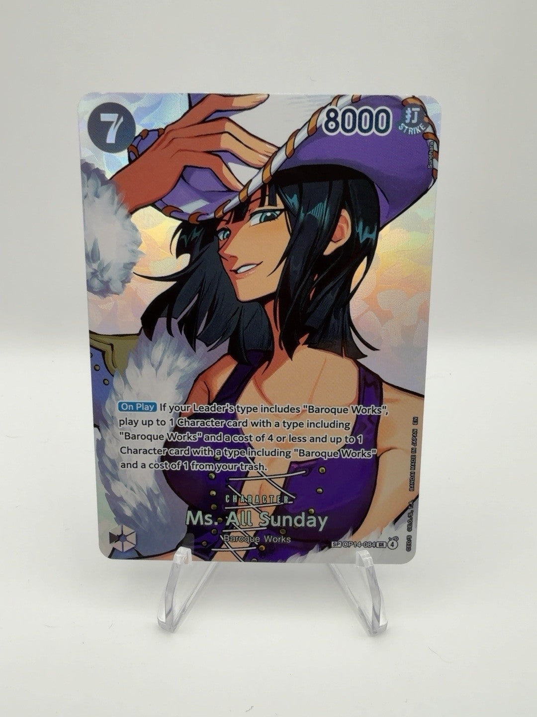 One Piece Ms. All Sunday OP14-084 SP Alt Art Foil The Time of Battle EN