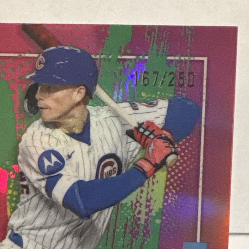 Topps 2025 Finest Pete Crow-Armstrong Chicago Cubs Pink Refractor /250 #47