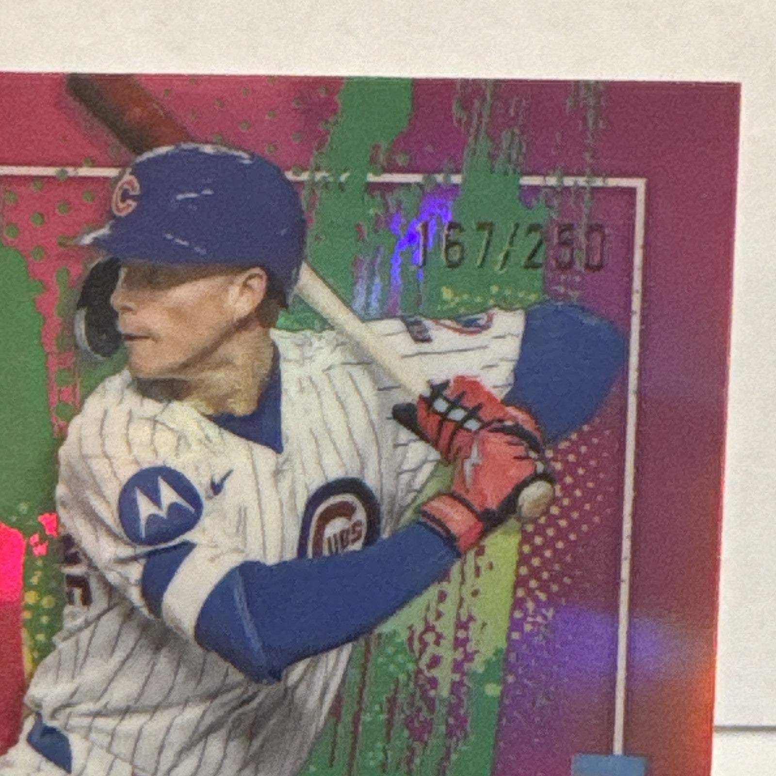 Topps 2025 Finest Pete Crow-Armstrong Chicago Cubs Pink Refractor /250 #47