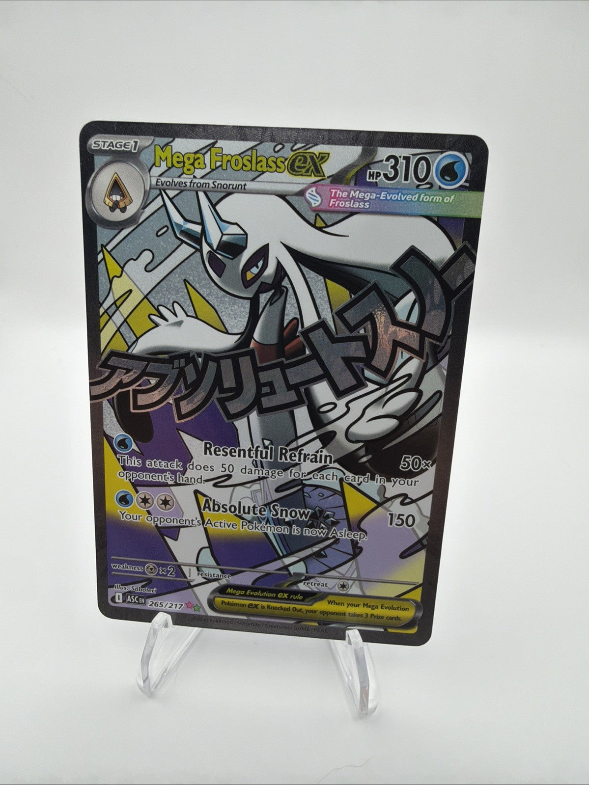 Pokemon Mega Froslass EX 265/217 Me: Ascended Heroes ASC MAR Mega Attack Rare NM