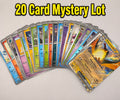 Pokemon 20 Card Mystery Lot 1 ex 2 Reverse Holo Bonus Card No Duplicates Random
