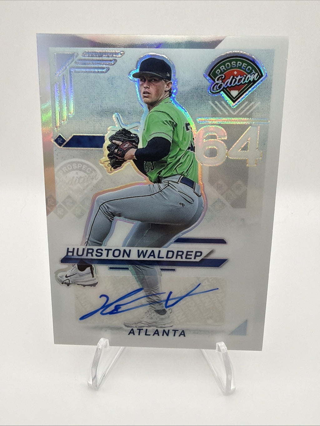 2025 Panini Prospect Edition - Hurston Waldrep #179 Holo Signatures (AU, RC)