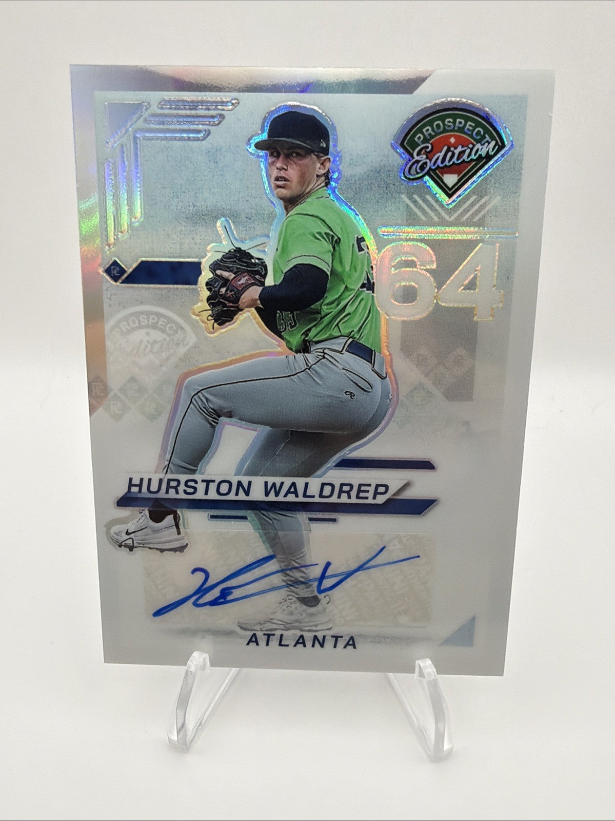 2025 Panini Prospect Edition - Hurston Waldrep #179 Holo Signatures (AU, RC)
