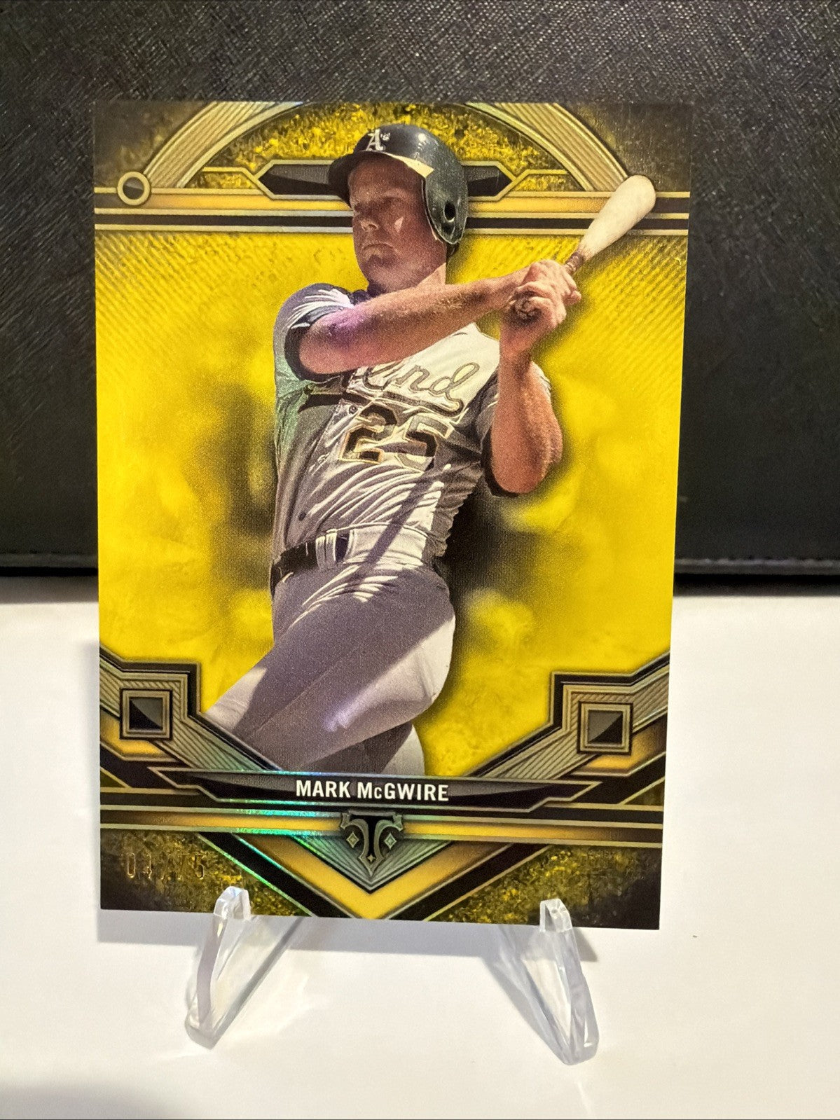 2025 Topps Tribute Mark McGwire Gold /75 #169 Oakland Athletics 04/75