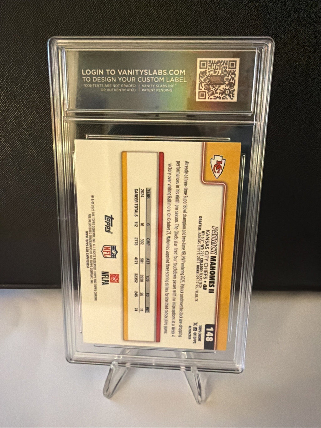 2025 Topps Chrome - Patrick Mahomes II #148 Refractor