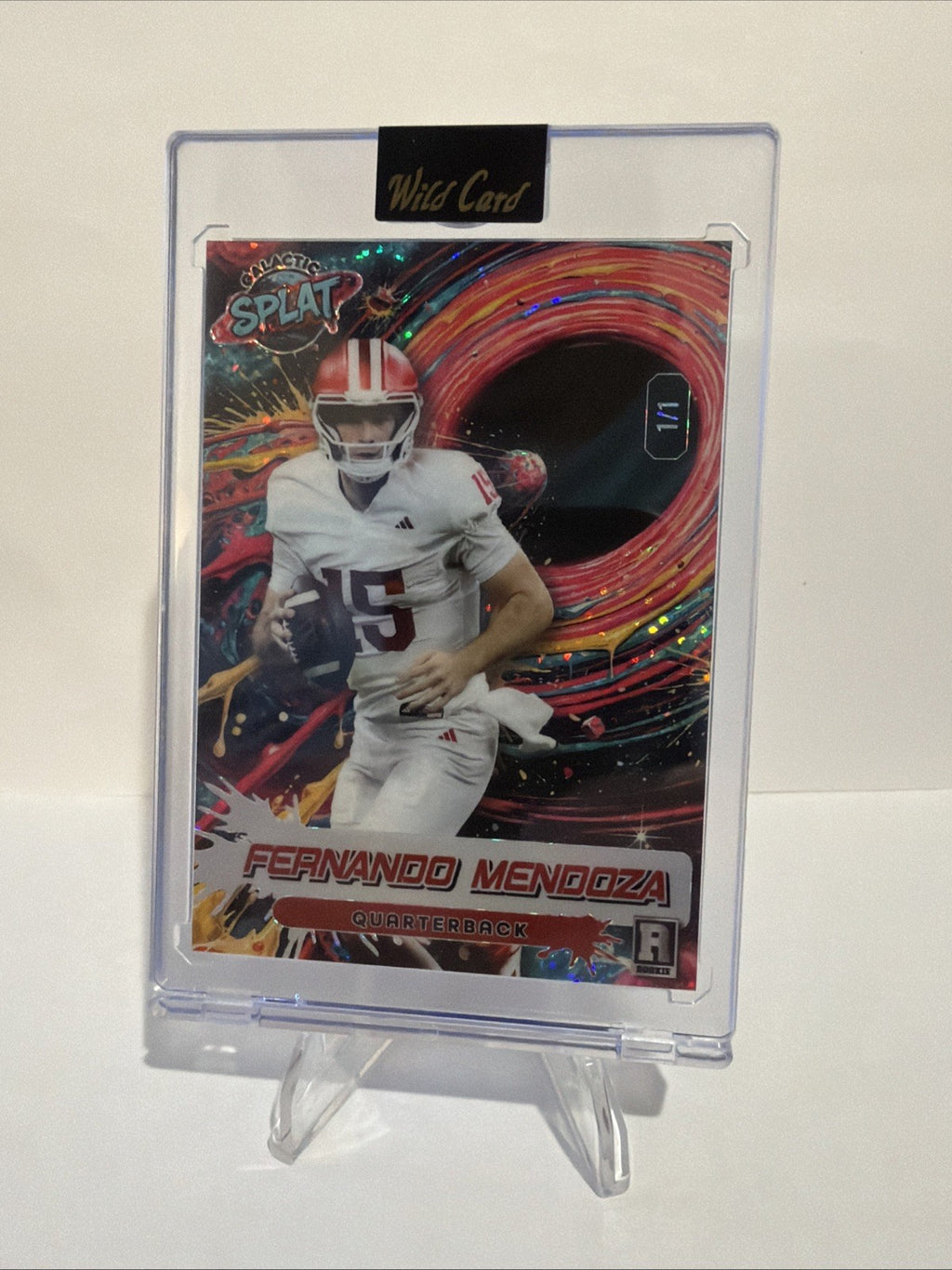 Fernando Mendoza 2025 Wild Card Galactic Splat 1/1 Rookie RC One of One SSP