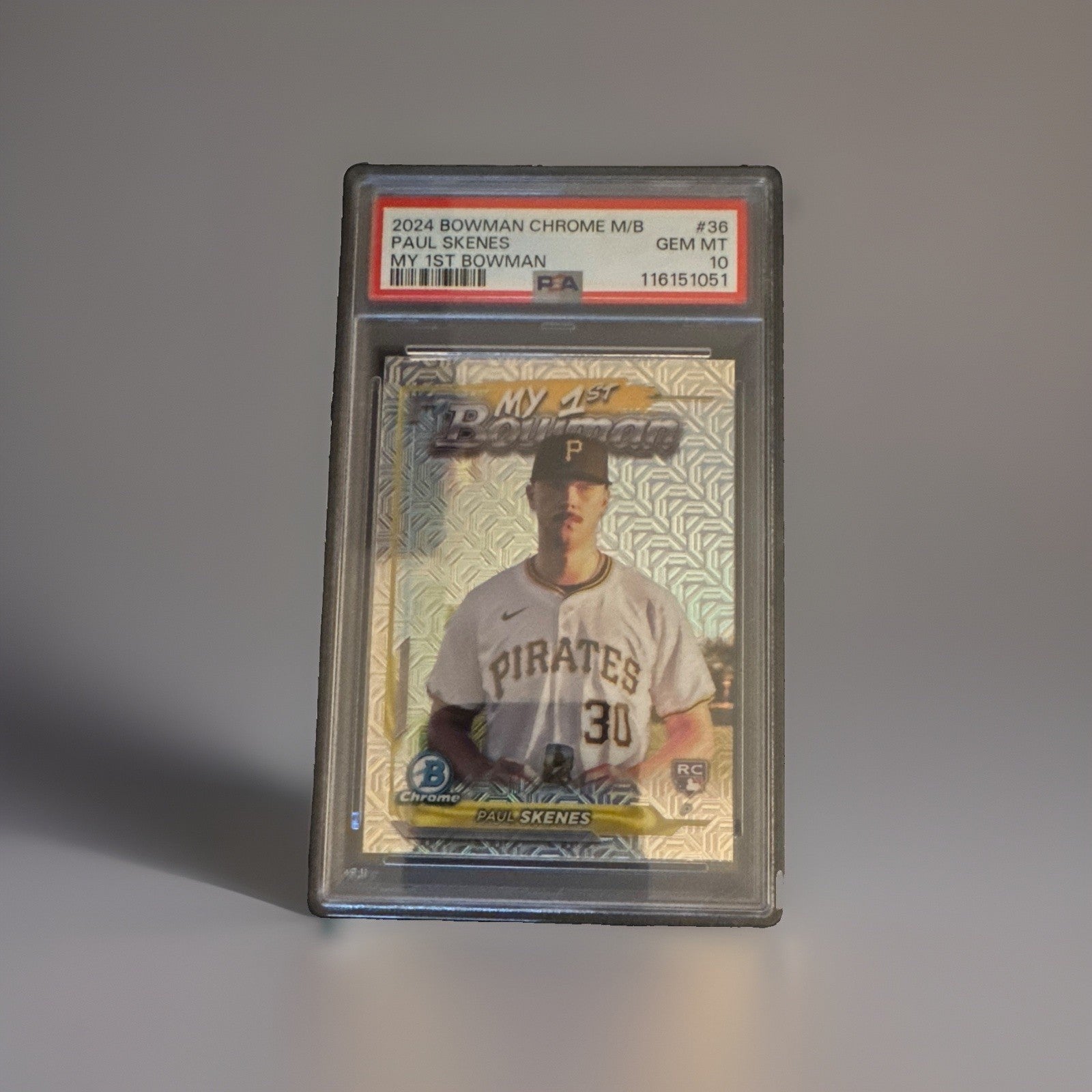 2024 Bowman Chrome My 1st Bowman Paul Skenes PSA 10 Gem Mint RC #36 Pirates