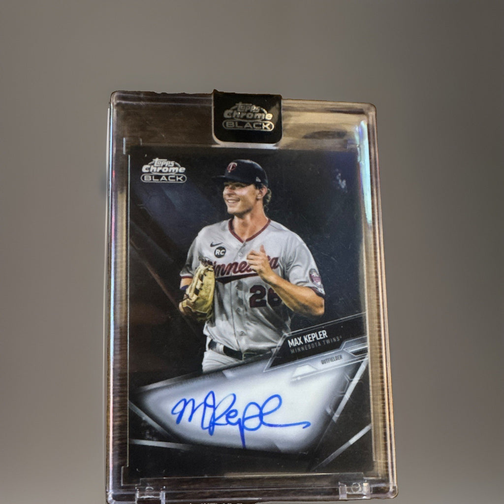 2021 Topps Chrome Black Max Kepler On Card Auto CBA-MK Encased Autograph Twins