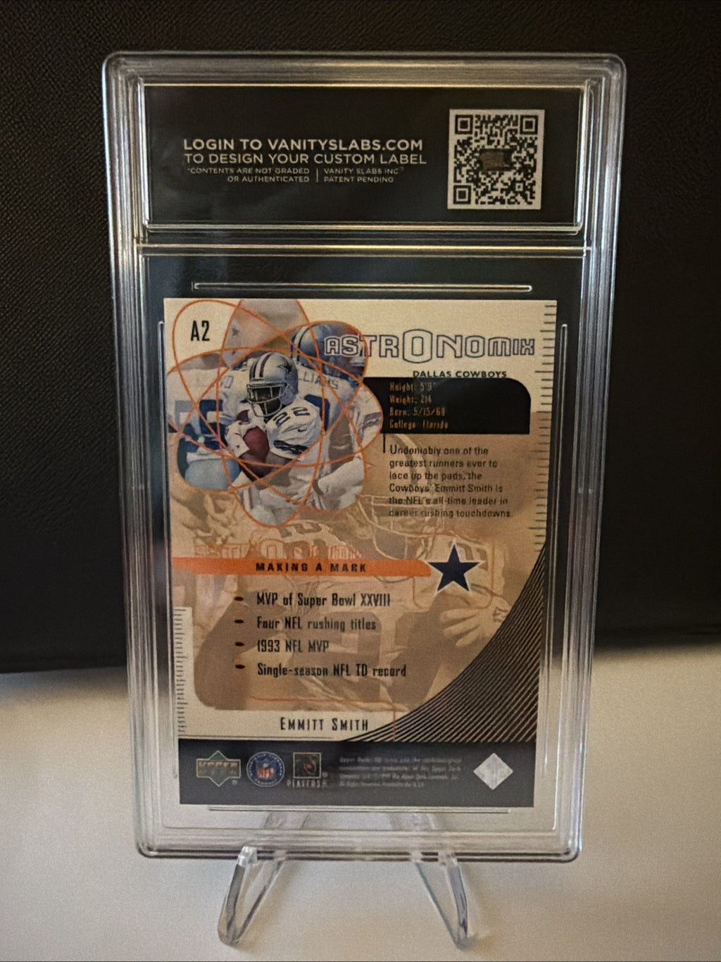1999 UD Ionix Astronomix Emmitt Smith #A2 HOF Dallas Cowboys HOF
