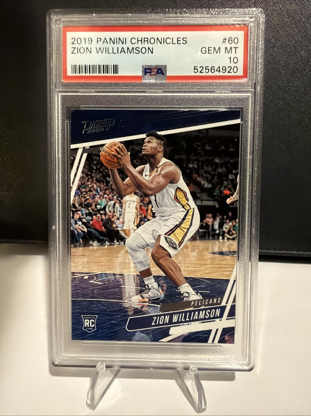 2019 PANINI CHRONICLES ZION WILLIAMSON RC ROOKIE #60 PSA 10 GEM MINT