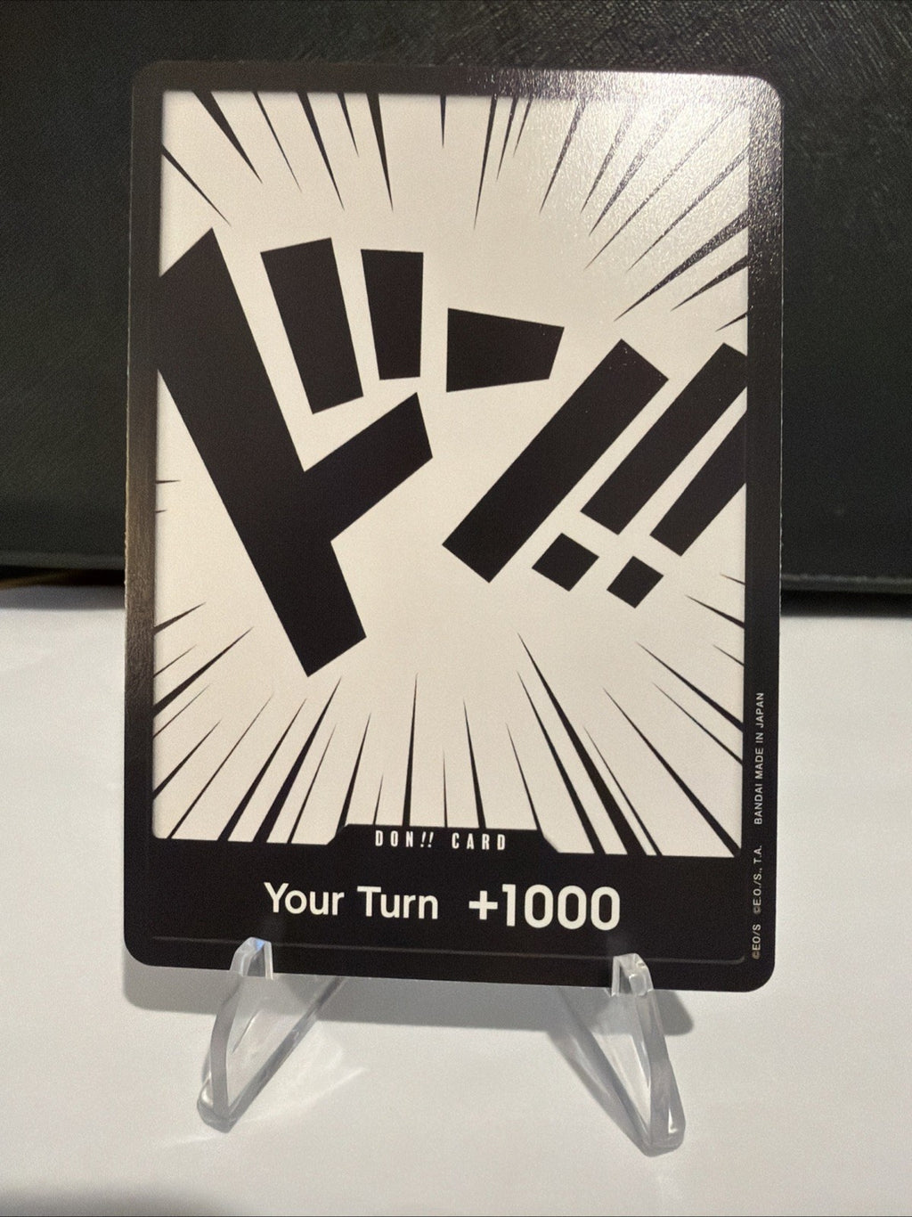 One Piece DON!! Card Japanese +1000 Your Turn – Black Don