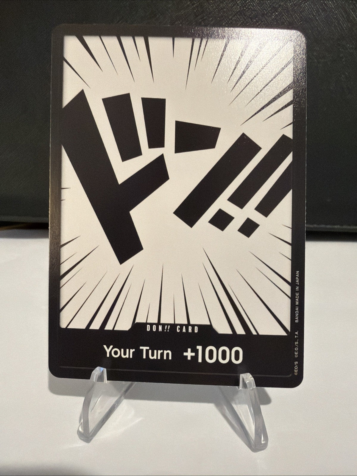 One Piece DON!! Card Japanese +1000 Your Turn – Black Don