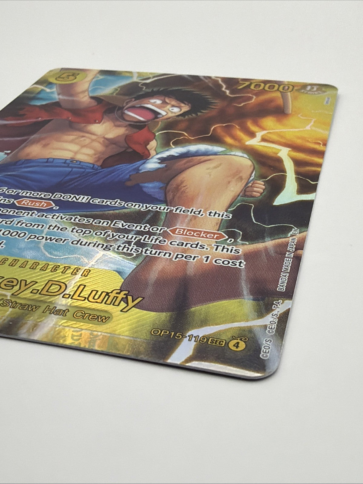 Monkey D Luffy OP15-119 Alt Art SEC Adventure on Kami’s Island One Piece English