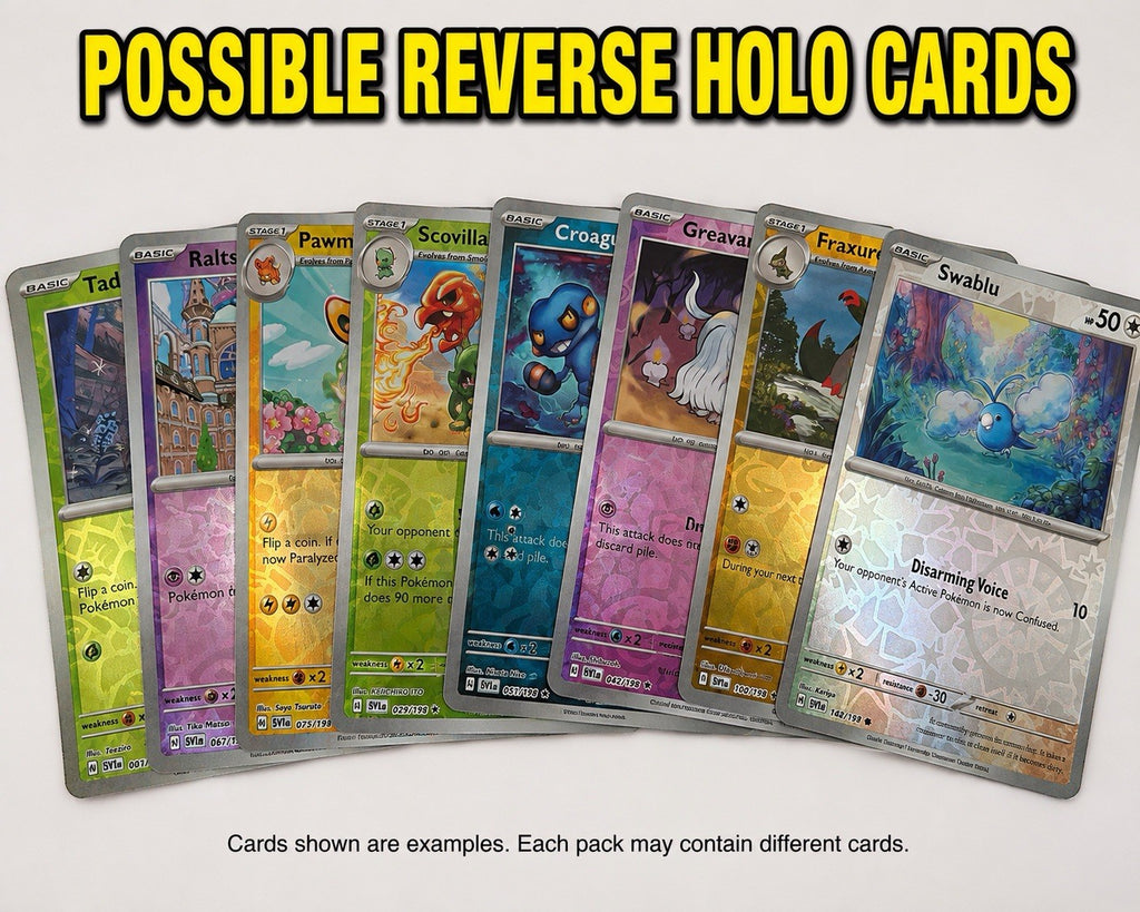 Pokemon 20 Card Mystery Lot 1 ex 2 Reverse Holo Bonus Card No Duplicates Random