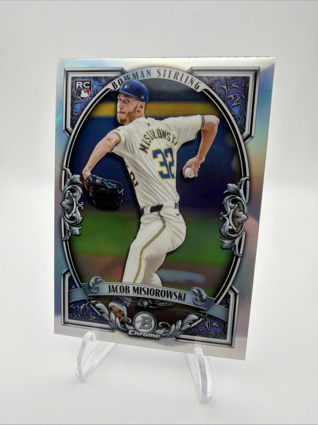 Jacob Misiorowski 2026 Rookie RC 4 Card Lot Bowman Chrome Heritage Brewers