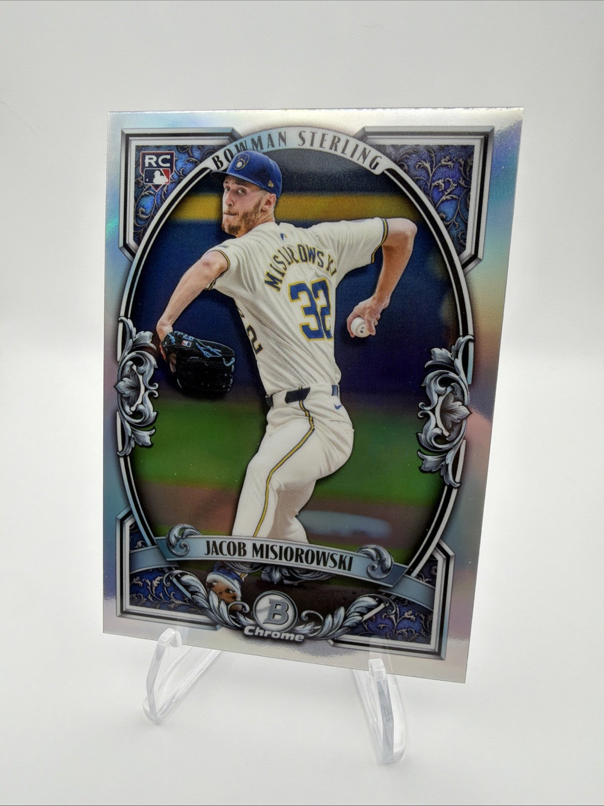 Jacob Misiorowski 2026 Rookie RC 4 Card Lot Bowman Chrome Heritage Brewers