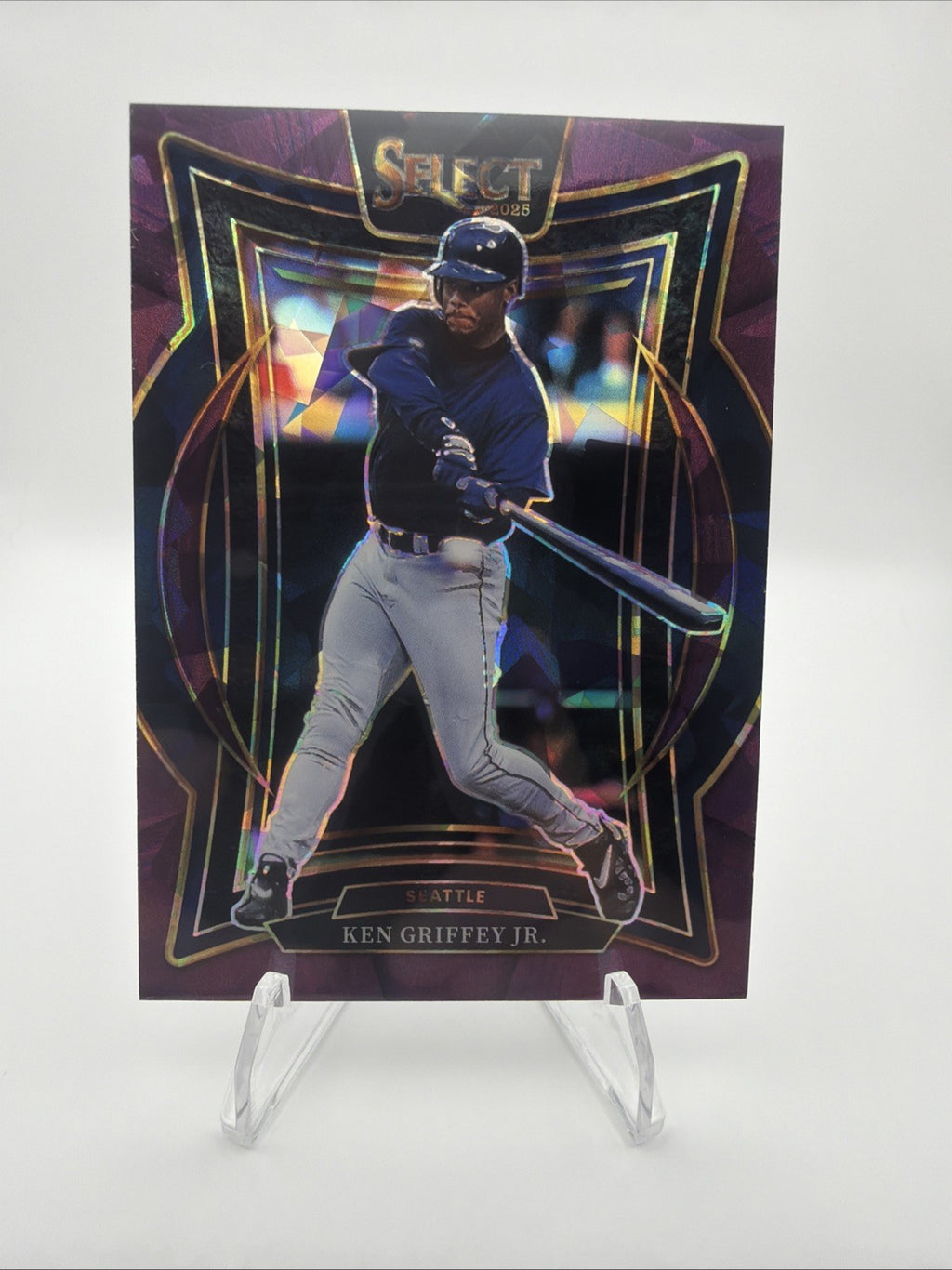 2025 Panini Select - Concourse Ken Griffey Jr #33 Purple Ice Prizm /175