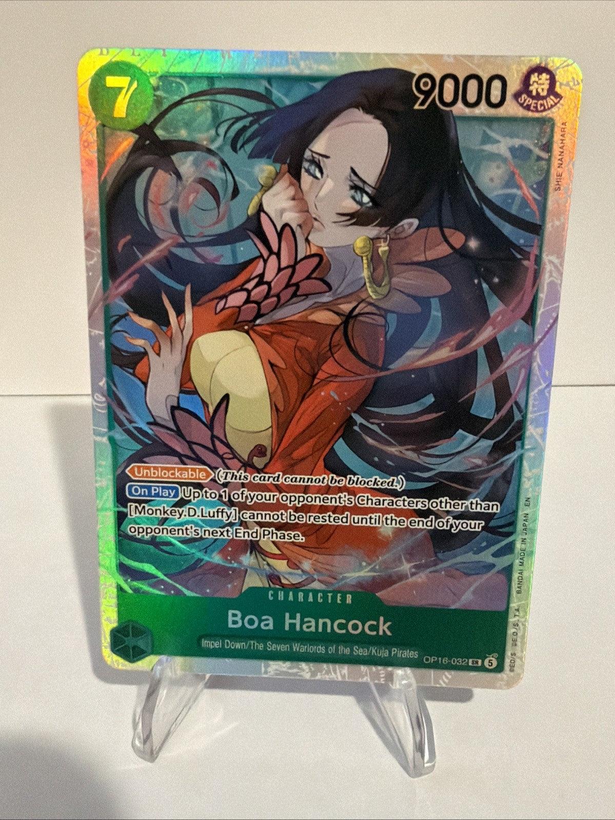 One Piece Boa Hancock OP16-032 SR Parallel OP-16 English Near Mint Alt Art
