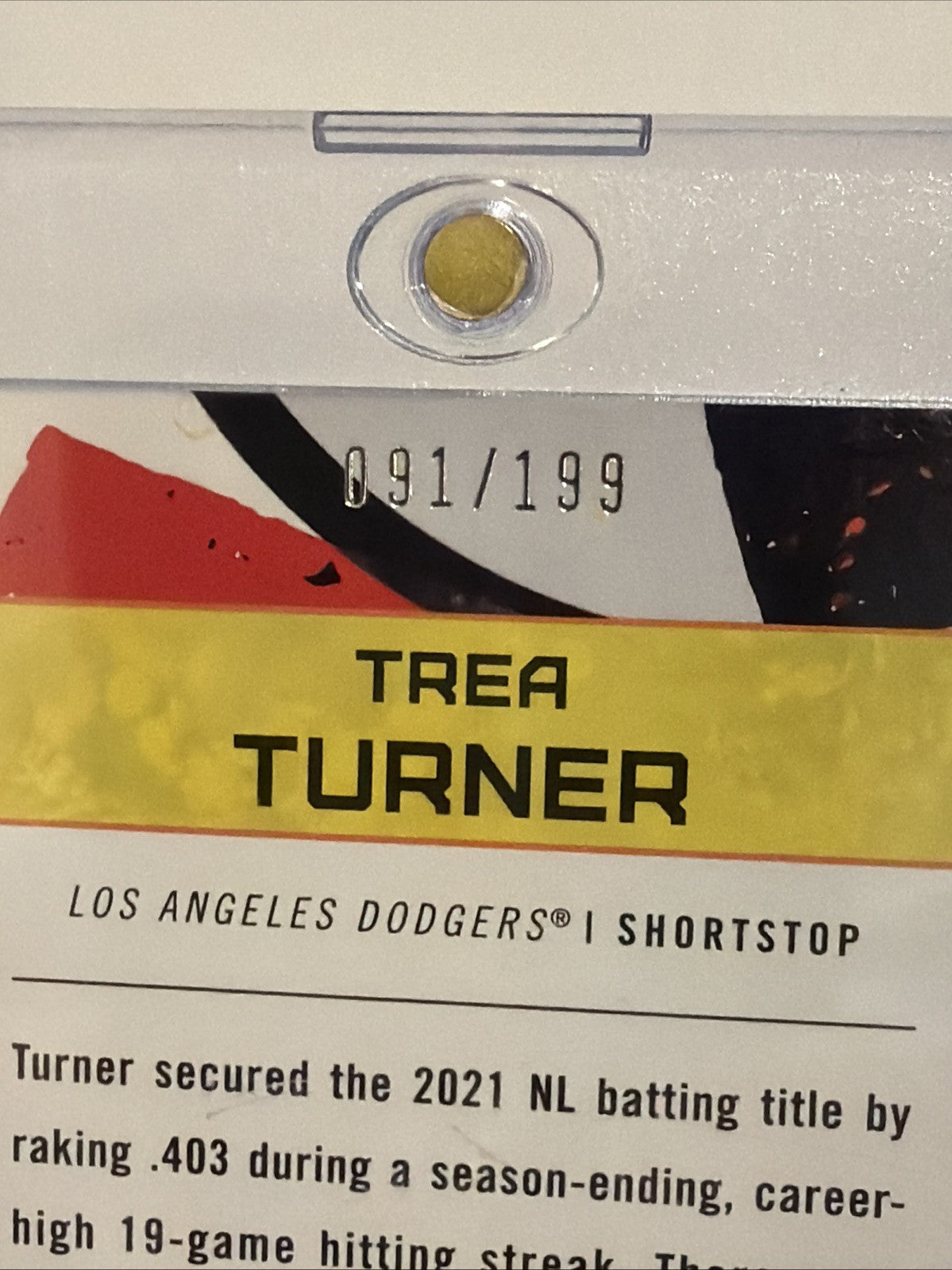 2022 Topps Fire - Trea Turner #57 Green /199