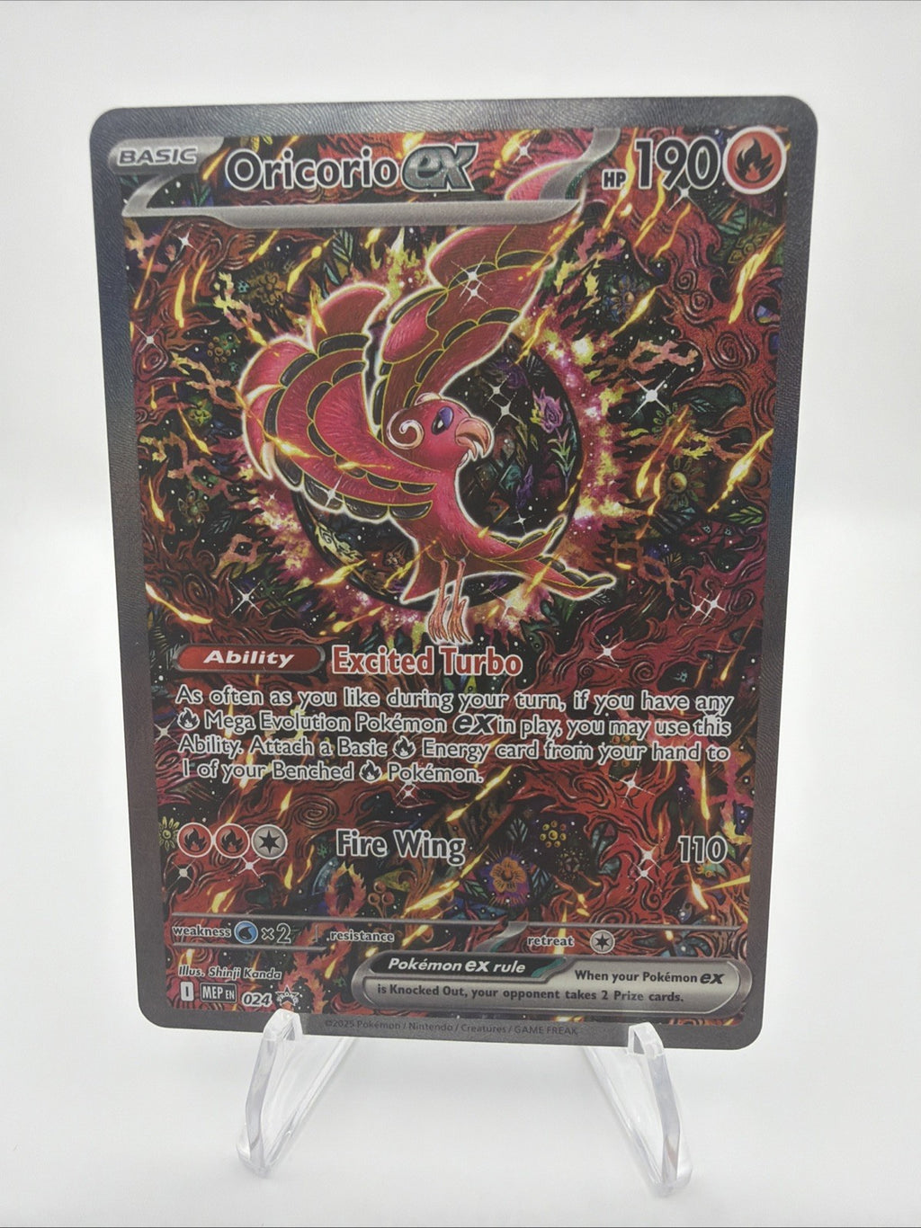 Oricorio ex 024 Me: Mega Evolution Promo Holo