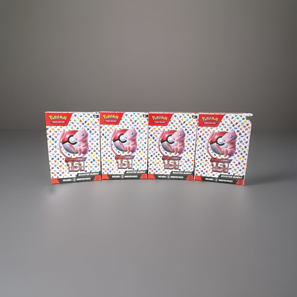 Pokemon TCG Scarlet & Violet 151 Booster Bundle Lot of 4 Sealed Boxes 6 Pks Each