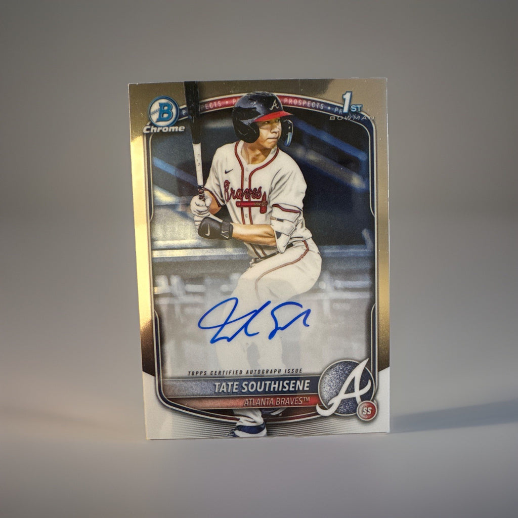 2025 Bowman Chrome Tate Southisene 1st Bowman Auto CPA-TS Atlanta Braves On Card