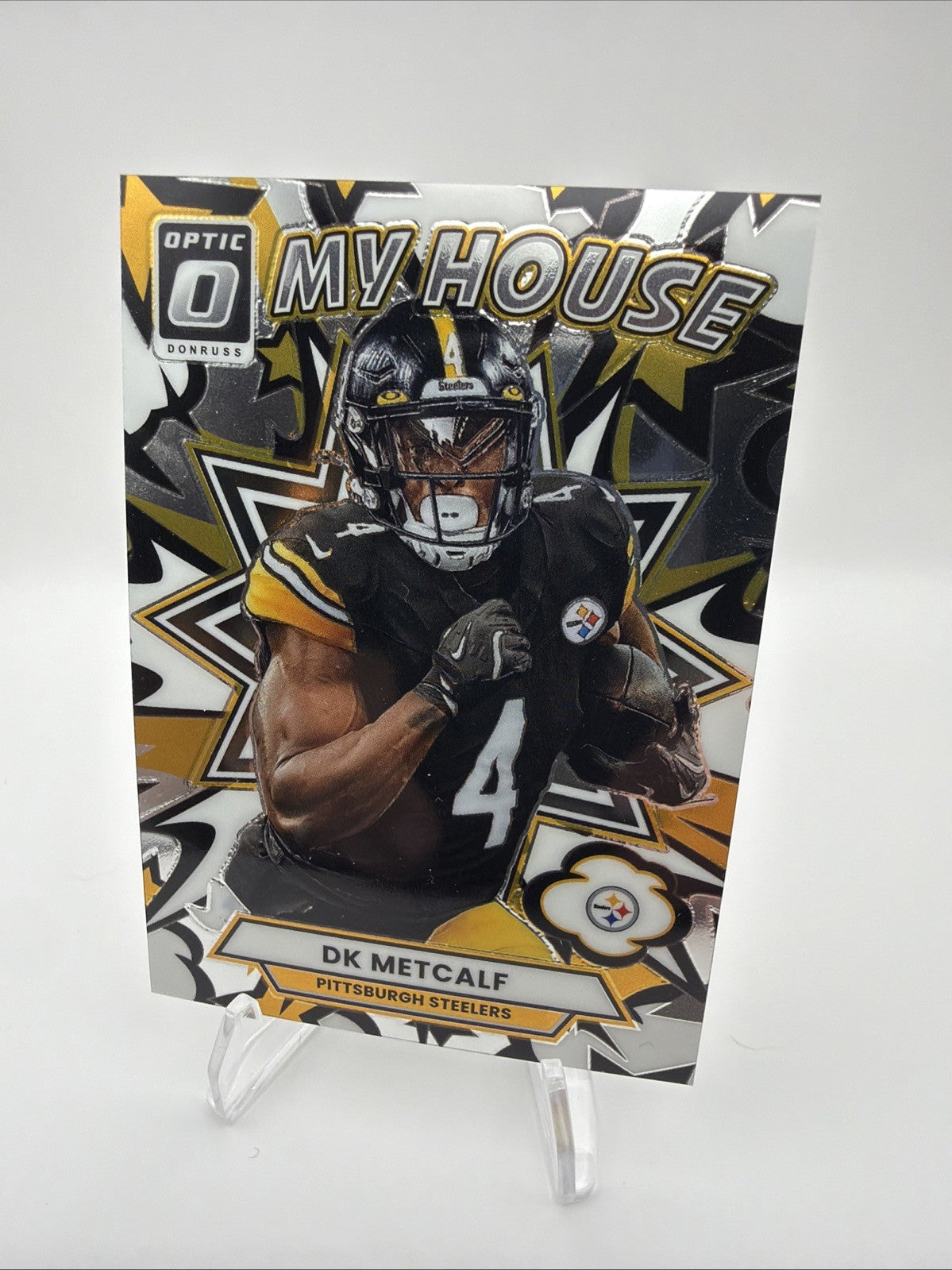 2025 Donruss Optic DK Metcalf #8 My House Pittsburgh Steelers Insert