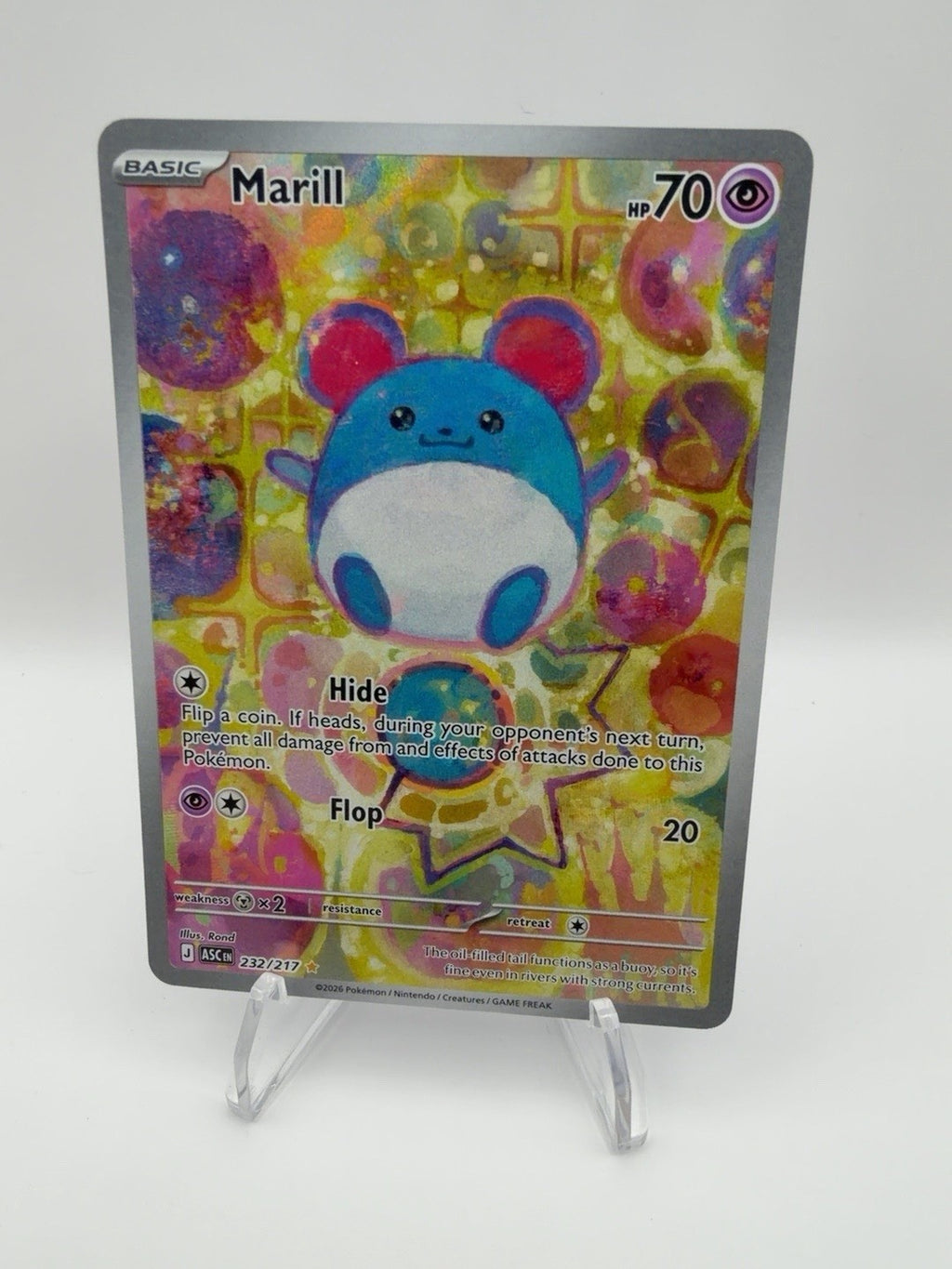 Marill 232/217 Pokemon TCG Ascended Heroes Illustration Rare IR NM