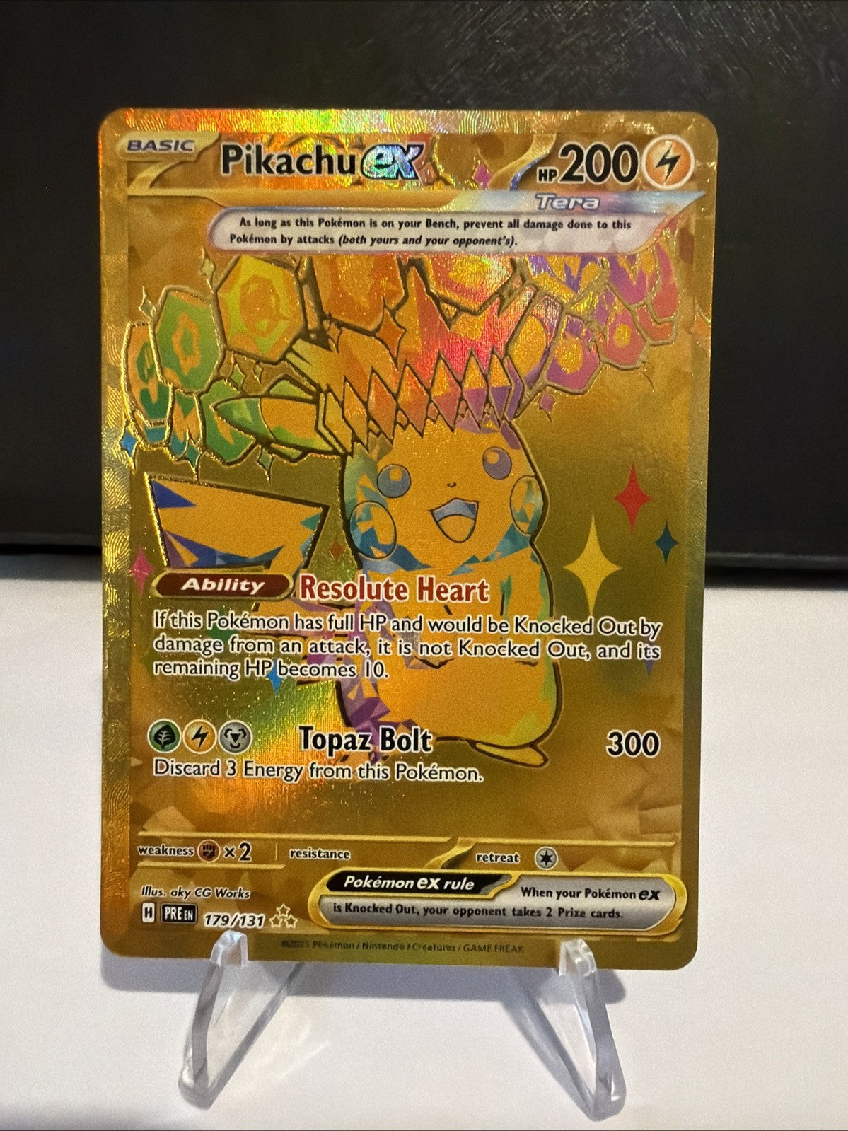 Pikachu ex 179/131 Sv: Prismatic Evolutions Holo