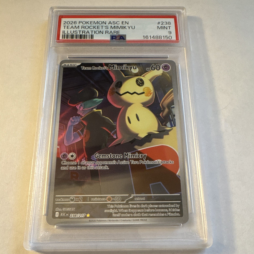 PSA 9 Team Rocket's Mimikyu IR 238/217 2026 Ascension Pokemon English