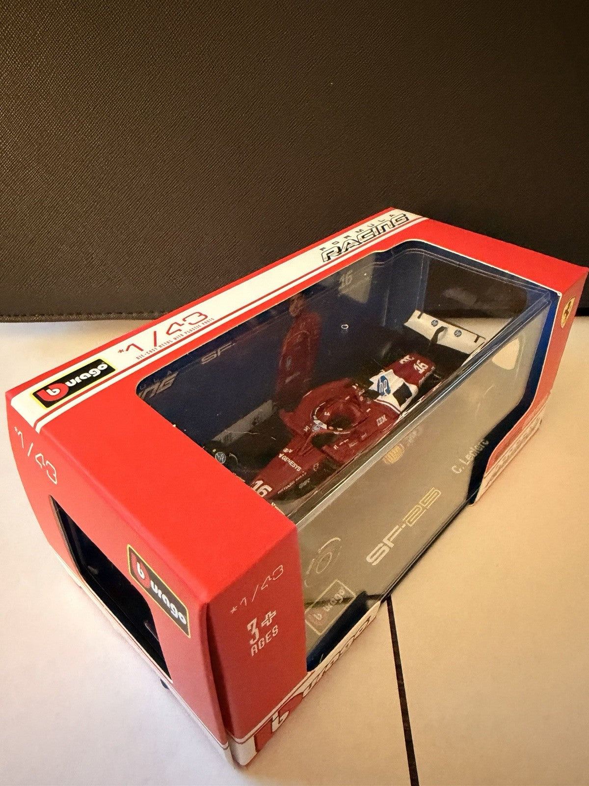 1:43 Bburago Premium F1 SF-25 Charles LeClerc 16 Ferrari Formula 1 Racing Car