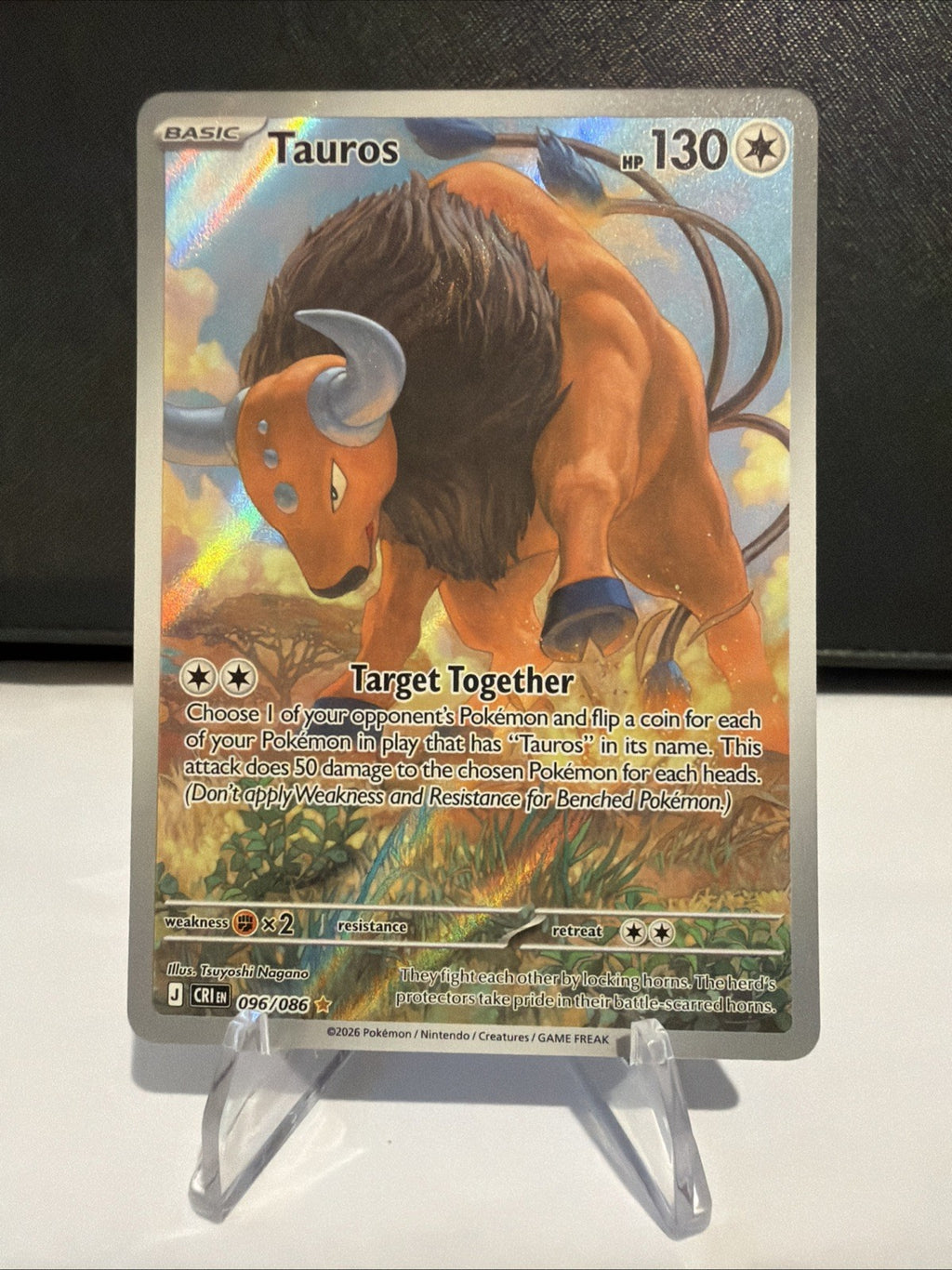 Tauros 096/086 Me04: Chaos Rising Holo