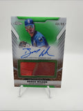 2025 Topps Chrome Pro Debut Brock Wilken Patch Auto Green /99 Brewers