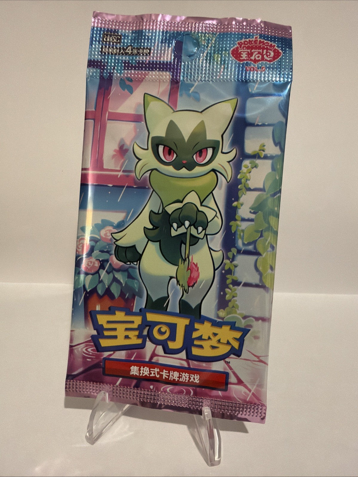 Pokemon Gem Pack Vol. 5 Floragato Art Booster Pack Simplified Chinese Sealed