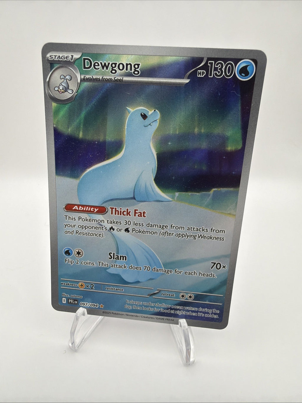 Pokemon Dewgong 097/094 Illustration Rare Phantasmal Flames IR 2025