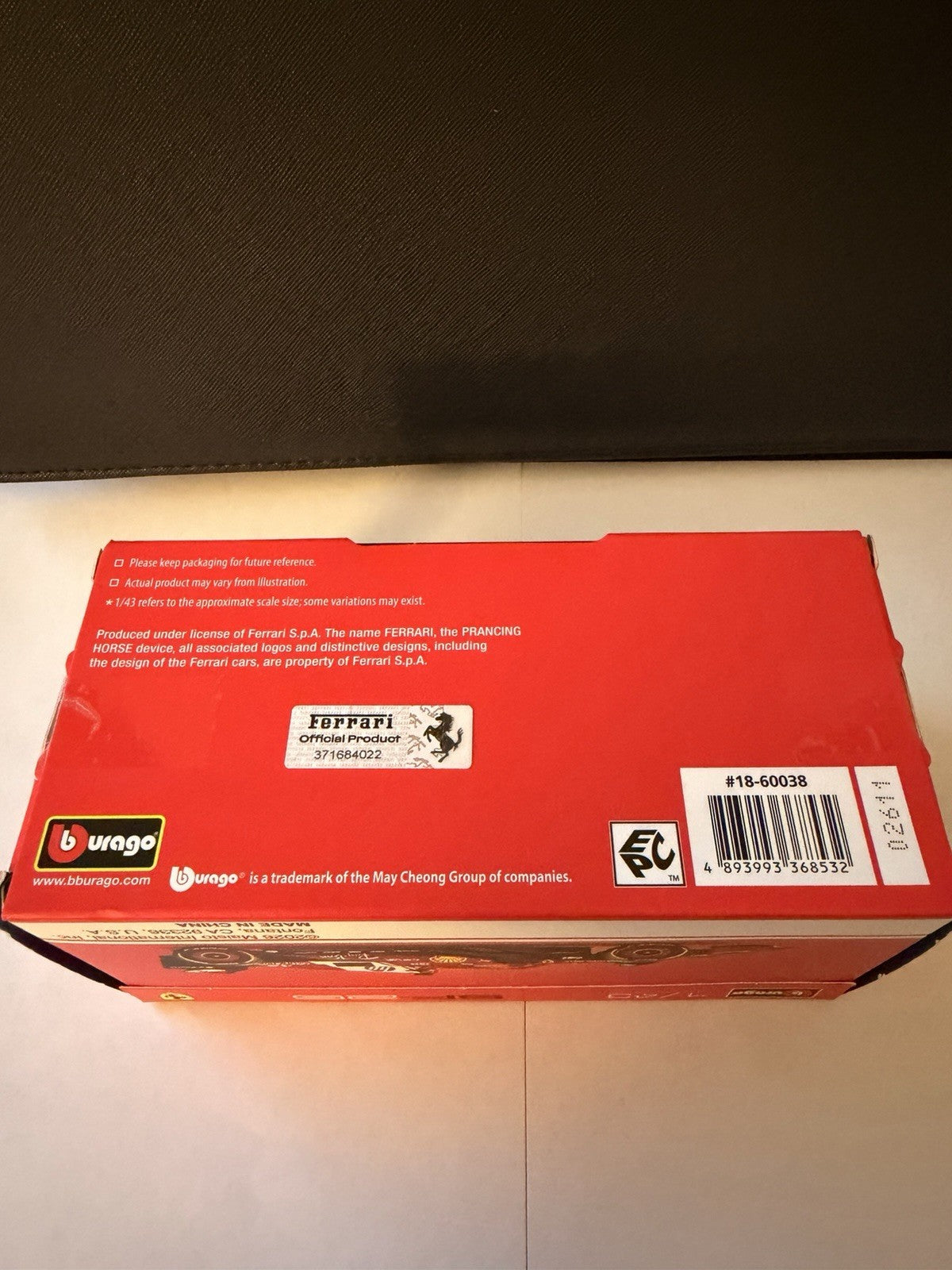 1:43 Bburago Premium F1 SF-25 Charles LeClerc 16 Ferrari Formula 1 Racing Car