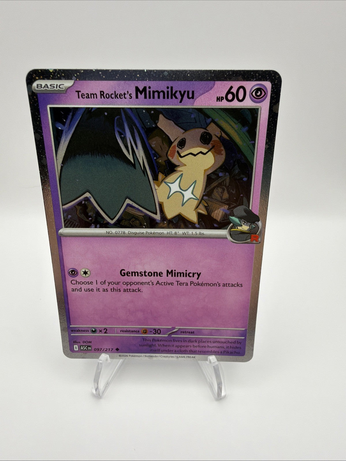 Gengar Mimikyu Marshadow Cosmos Holo Promo 3 Card Lot Pokémon TCG 2026
